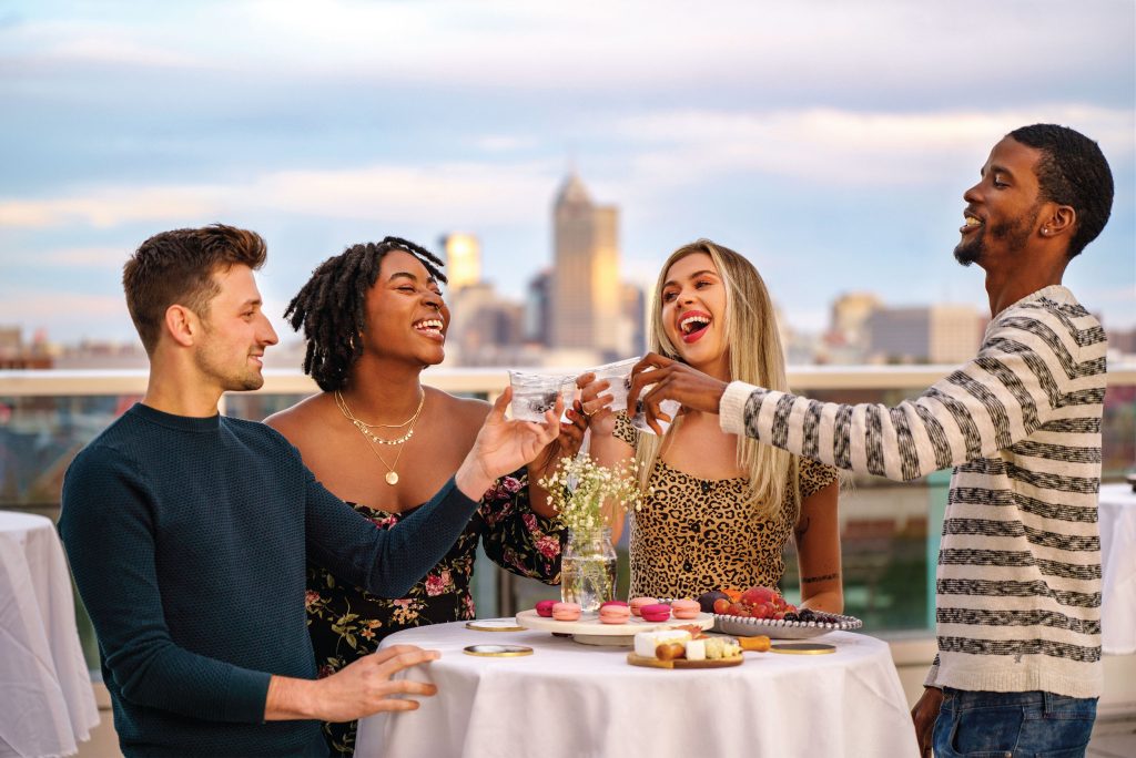 Young people enjoying travel